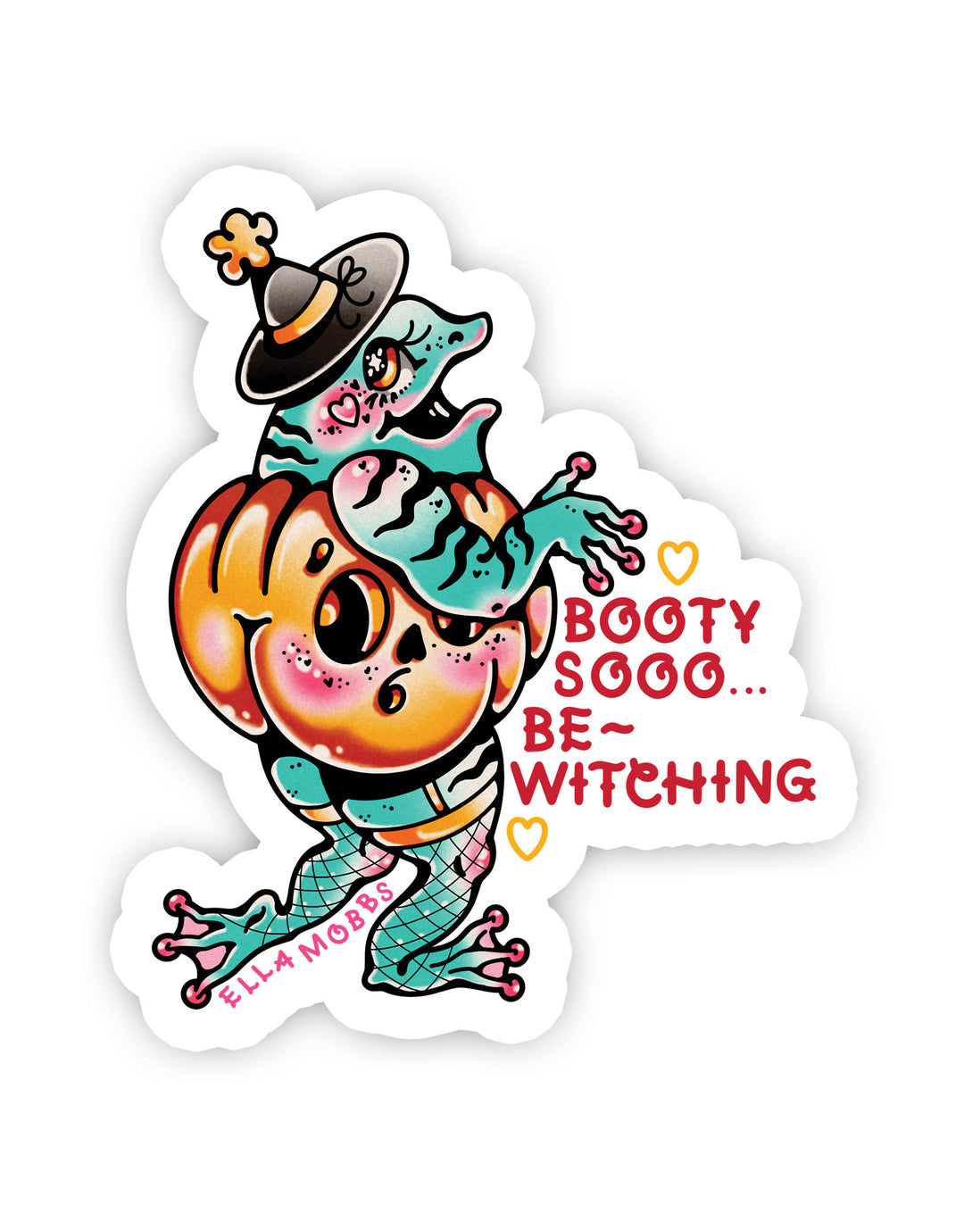 Booty Frog Sticker