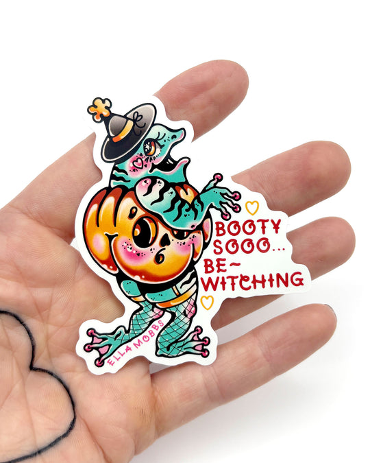 Booty Frog Sticker