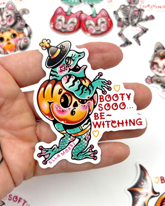 Booty Frog Sticker - Ella Mobbs