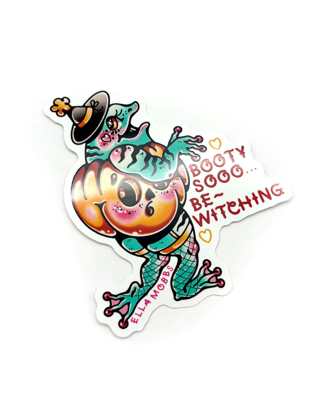 Booty Frog Sticker - Ella Mobbs