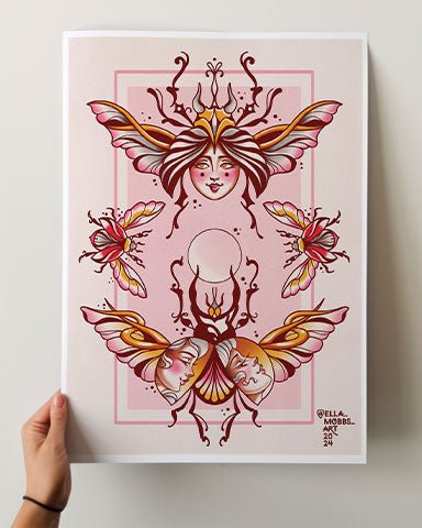 Bugs and Ladies Print - Ella Mobbs