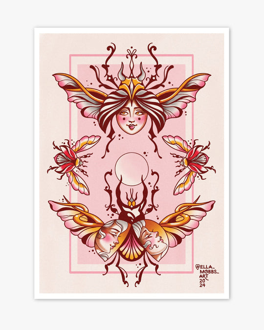 Bugs and Ladies Print - Ella Mobbs