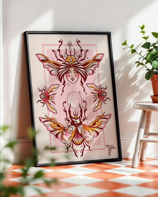 Bugs and Ladies Print - Ella Mobbs