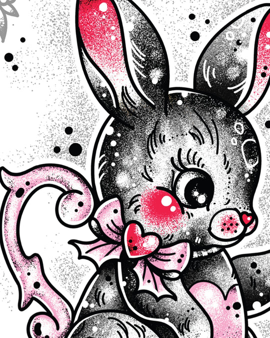 Bunny Bun Teapot Print - Ella Mobbs