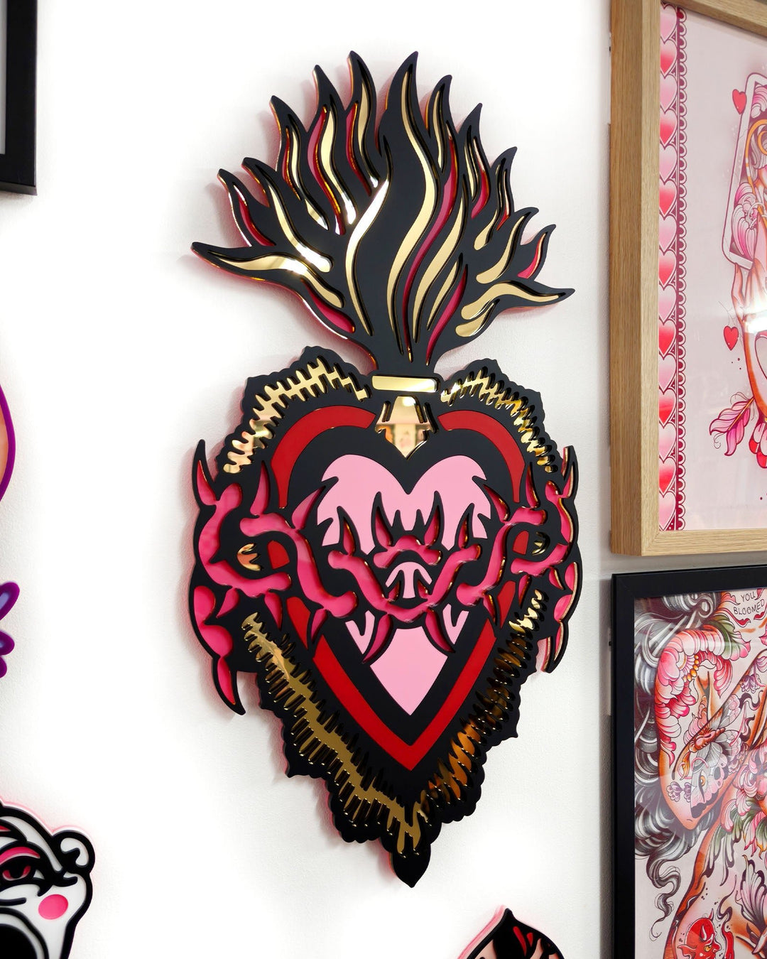 Burning Heart 60cm/23.6" (Pink) - Ella Mobbs