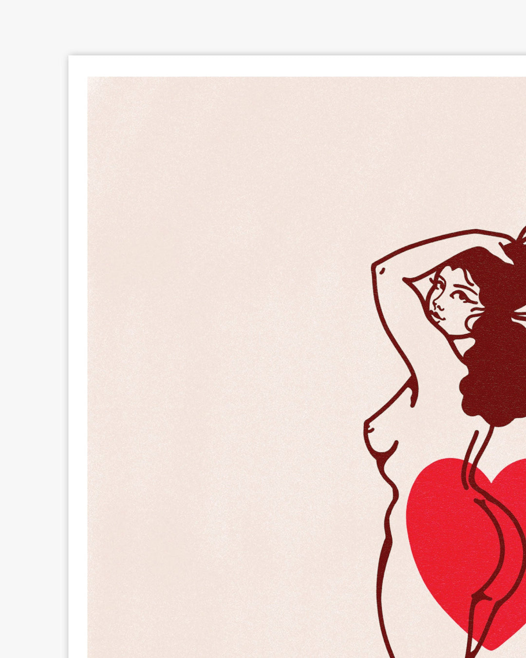 Burning Heart Butt Print - Ella Mobbs