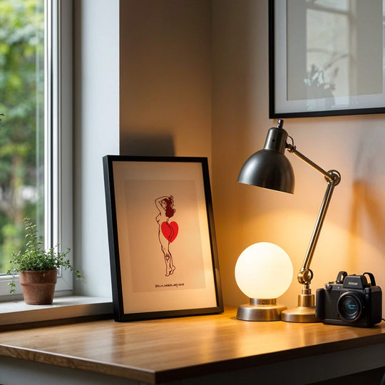 Burning Heart Print - EllaMobbs