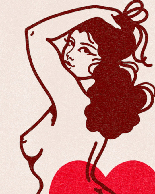 Burning Heart Print - EllaMobbs