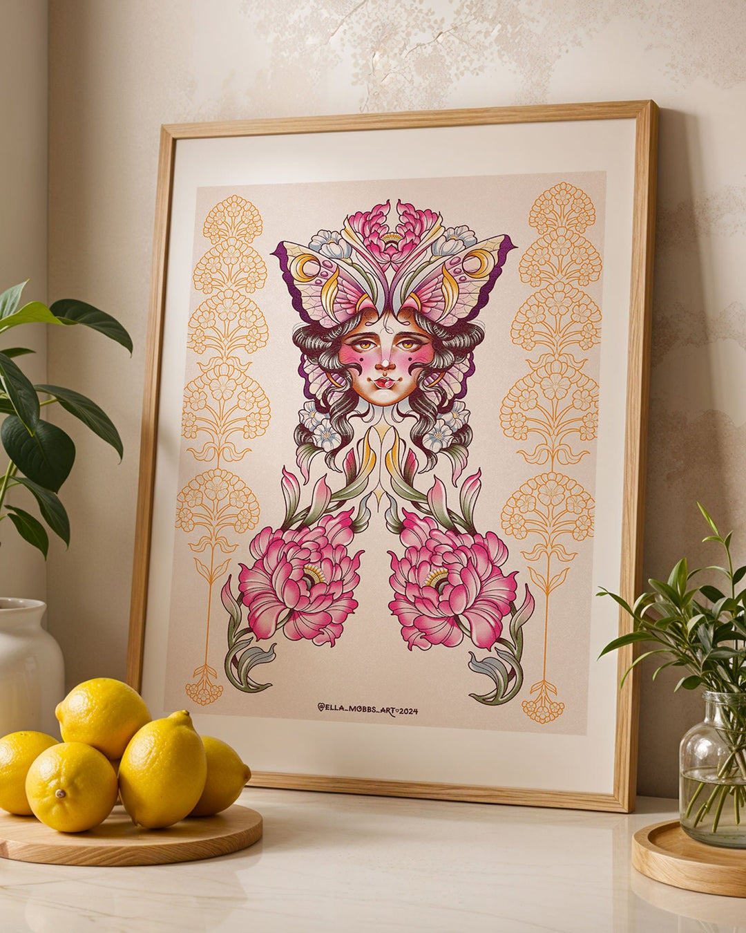 Butterfly Lady Print - Ella Mobbs