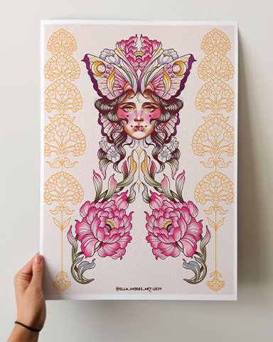 Butterfly Lady Print - Ella Mobbs