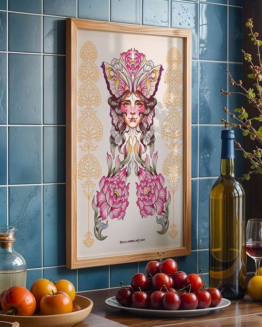 Butterfly Lady Print - Ella Mobbs