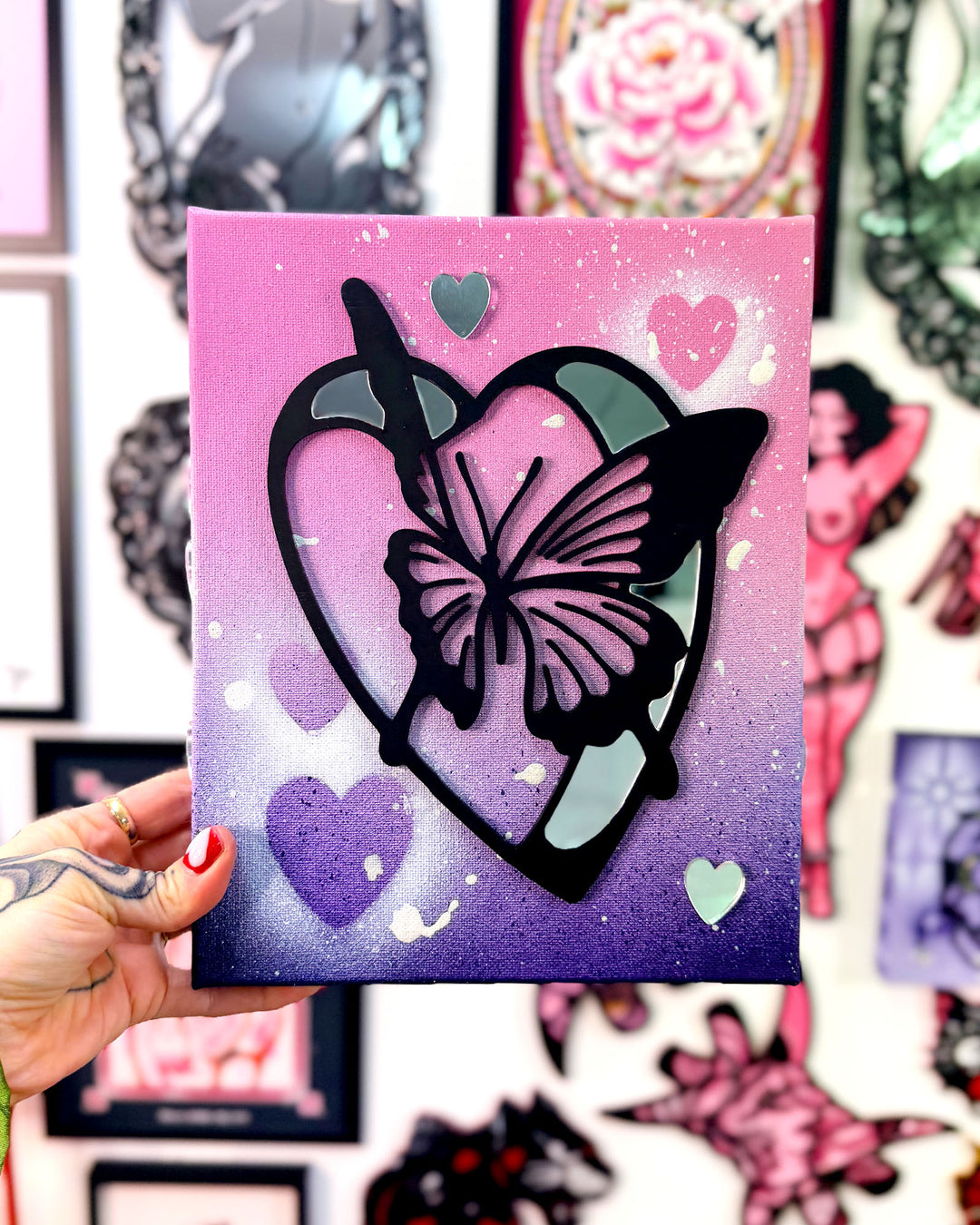 Butterfly Canvas 25cm/10"