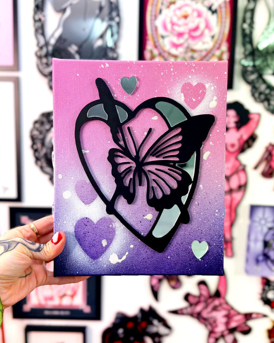 Butterfly Canvas 25cm/10"