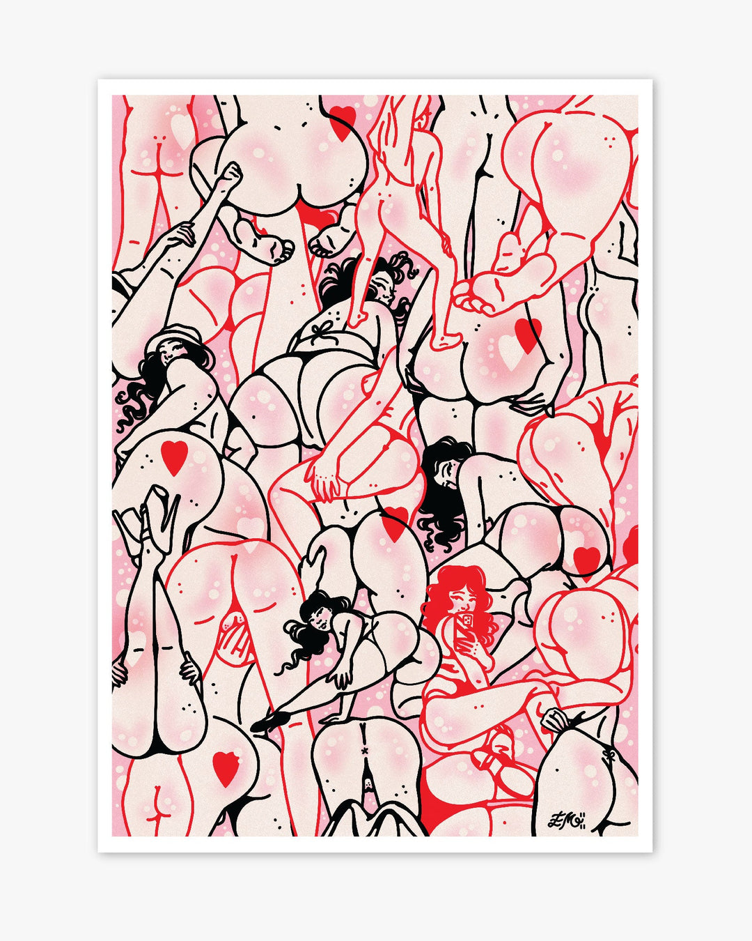 Butts Part One Print - Ella Mobbs