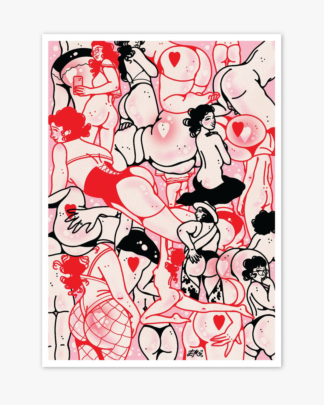 Butts Part Three Print - Ella Mobbs