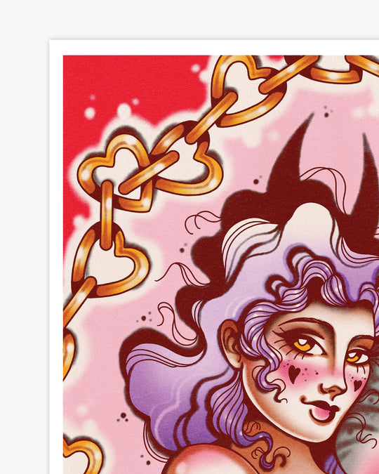 Cat Lady Print - Ella Mobbs