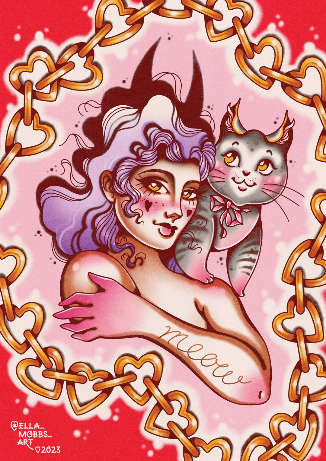 Cat Lady Print - EllaMobbs