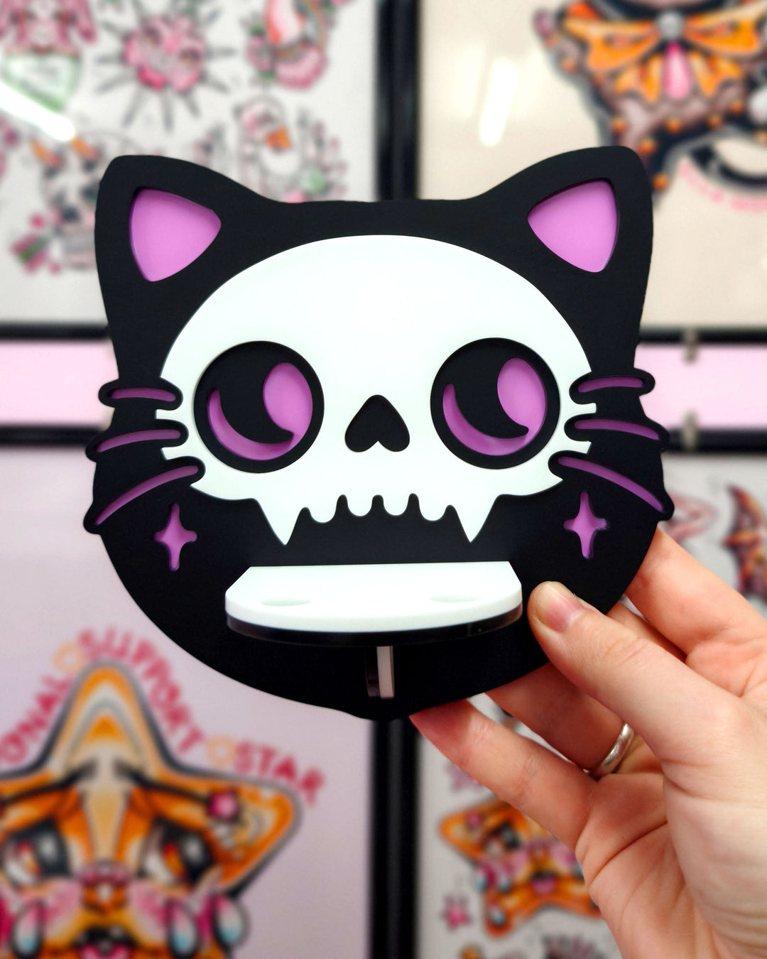 Cat Skull Shelf - Ella Mobbs