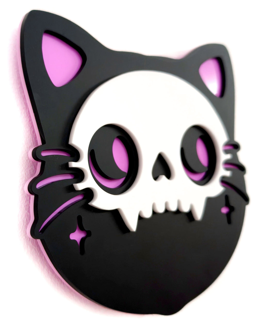 Cat Skull Mini Wall Hanging