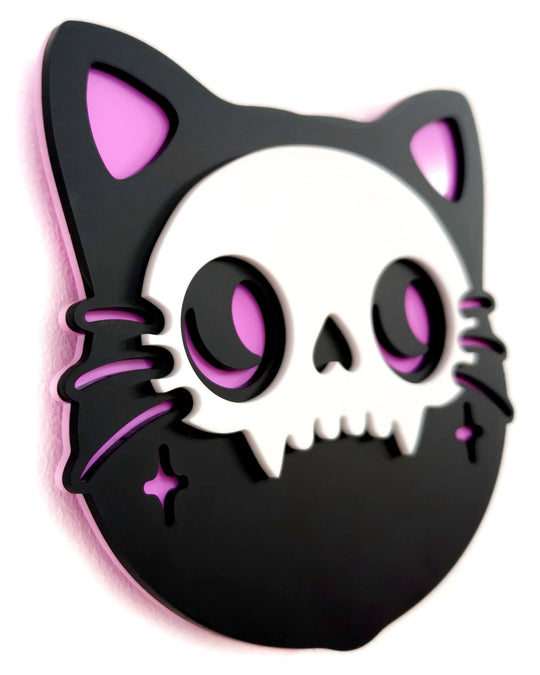 Cat Skull Mini Wall Hanging