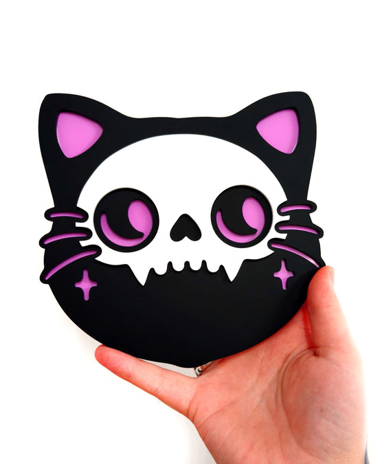 Cat Skull Mini Wall Hanging