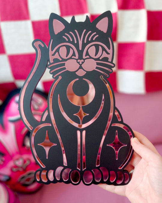 Cat Wall Hanging (Black)