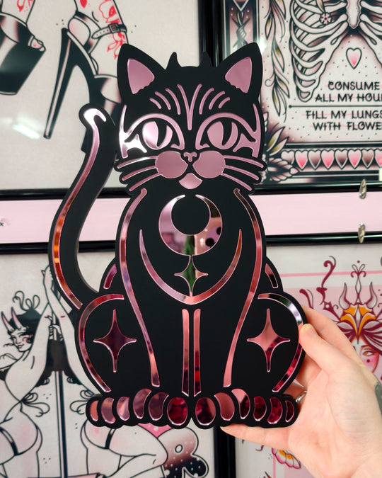 Cat Wall Hanging (Black)