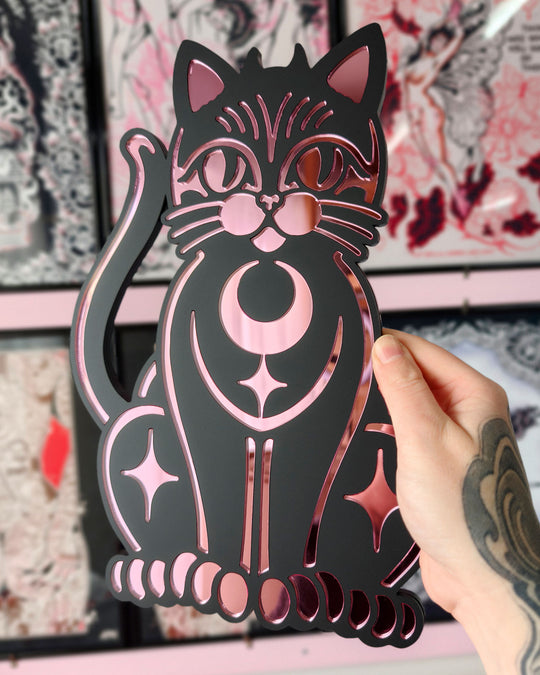 Cat Wall Hanging (Black)