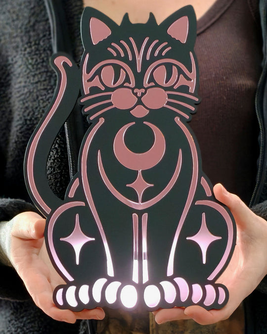 Cat Wall Hanging (Black)