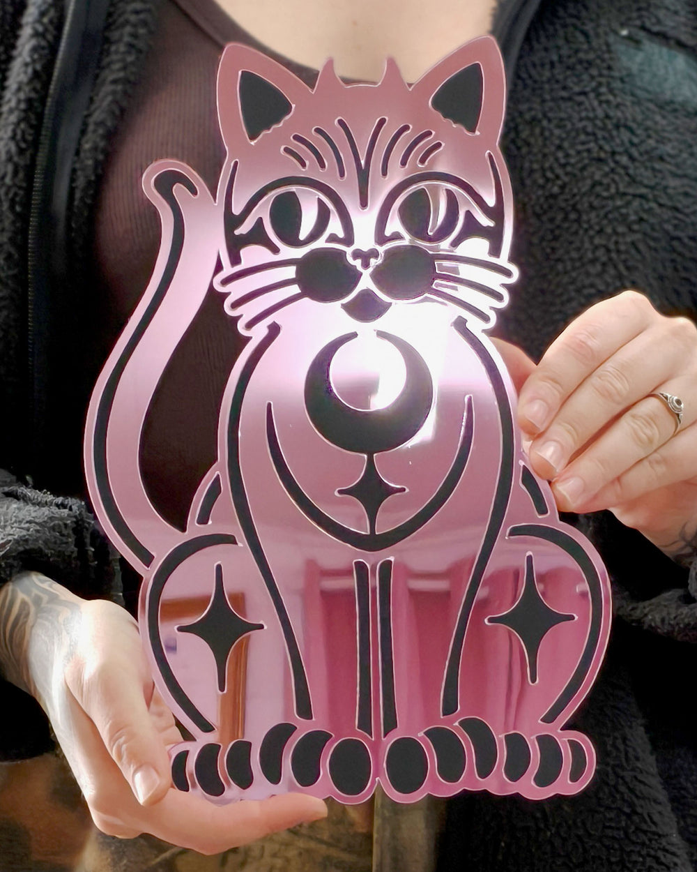 Cat Wall Hanging (Pink)