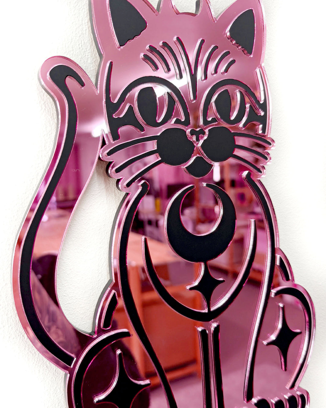 Cat Wall Hanging (Pink)