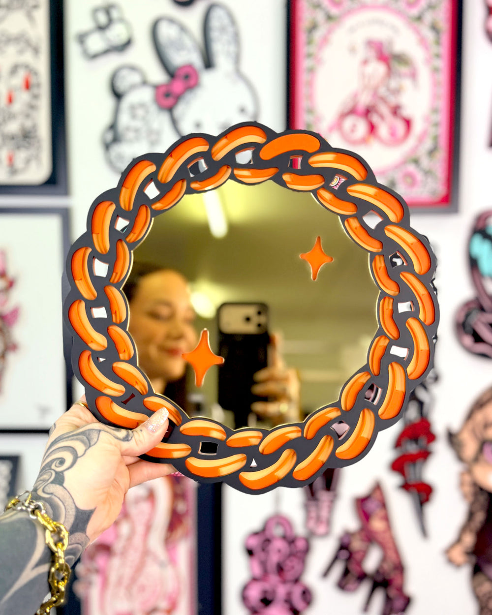 Chain Mirror 30cm/11.8"