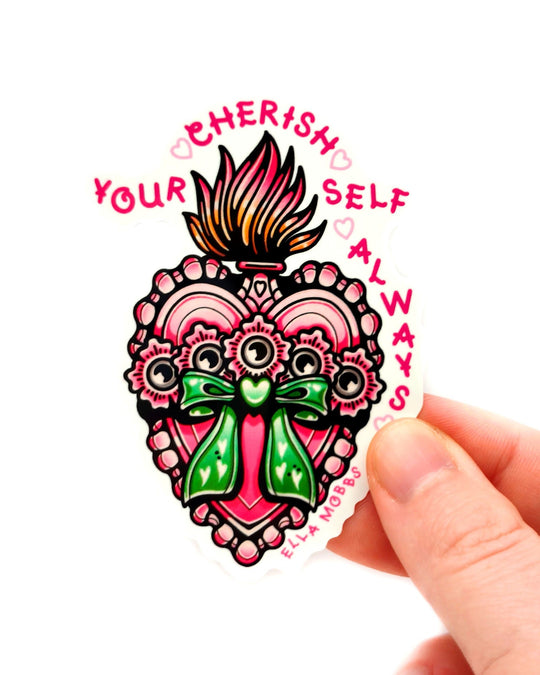 Cherish Yourself Sticker - Ella Mobbs