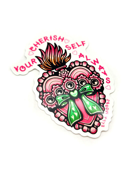 Cherish Yourself Sticker - Ella Mobbs