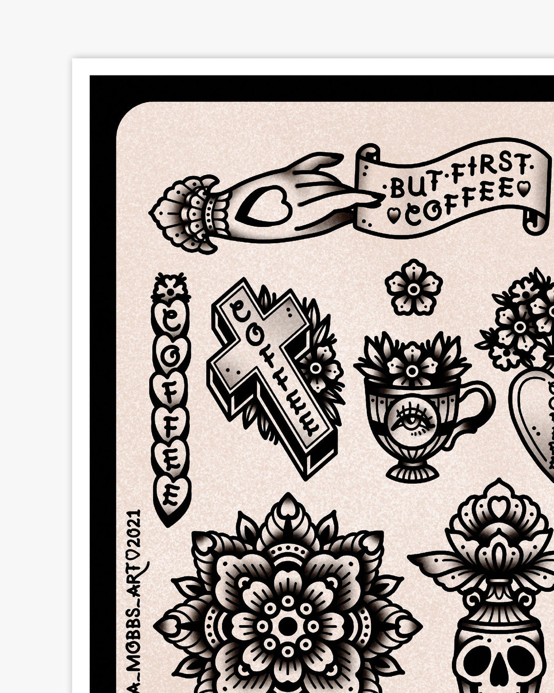 Coffee and Letters Print - Ella Mobbs