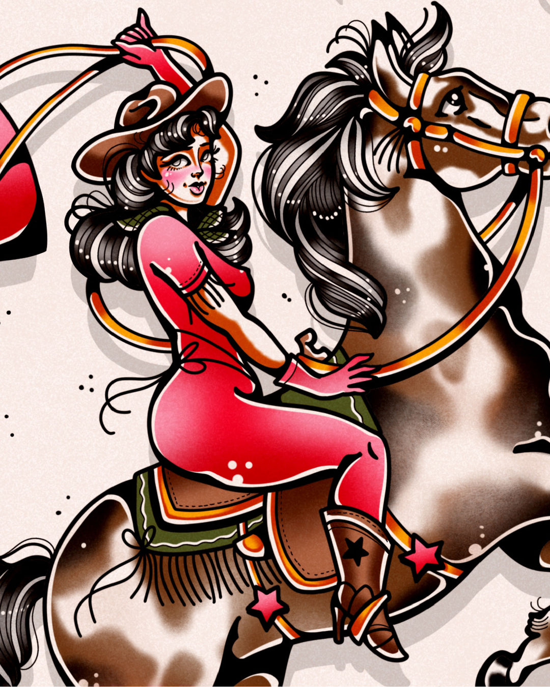 Cowgirl Ride Print