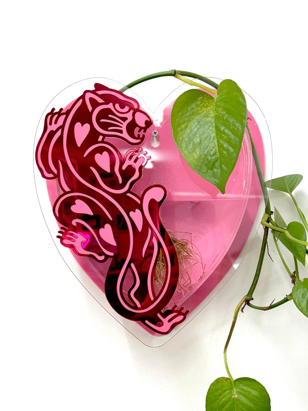 Crawling Panther Heart Vase - EllaMobbs