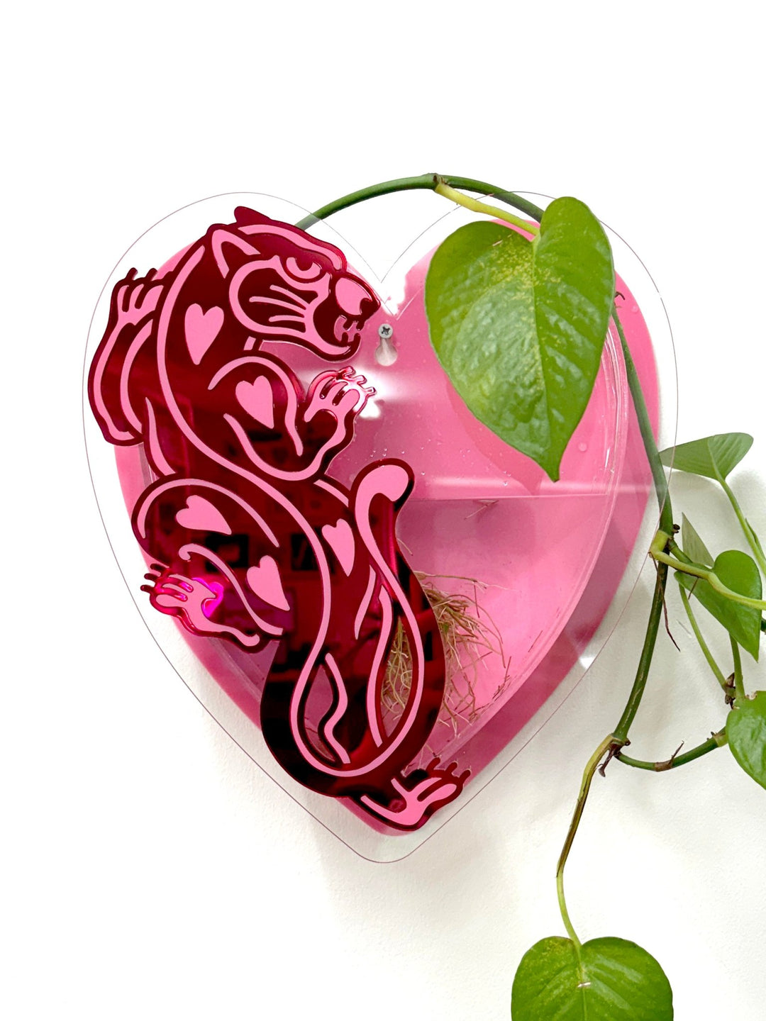 Crawling Panther Heart Vase - EllaMobbs