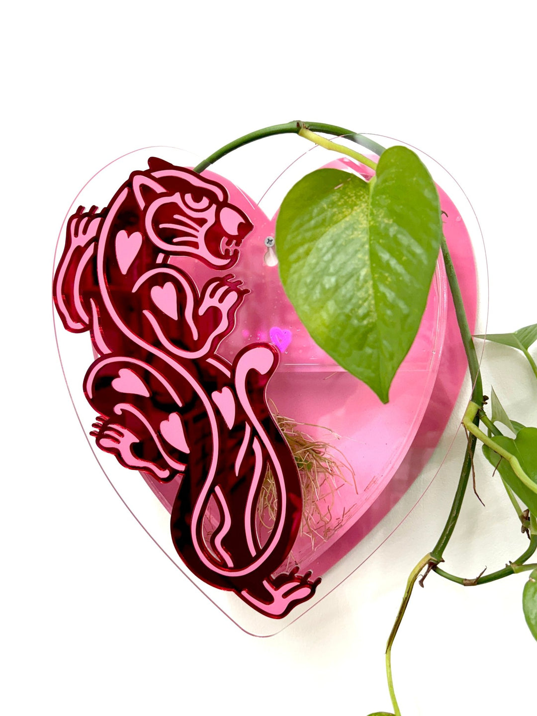 Crawling Panther Heart Vase - EllaMobbs