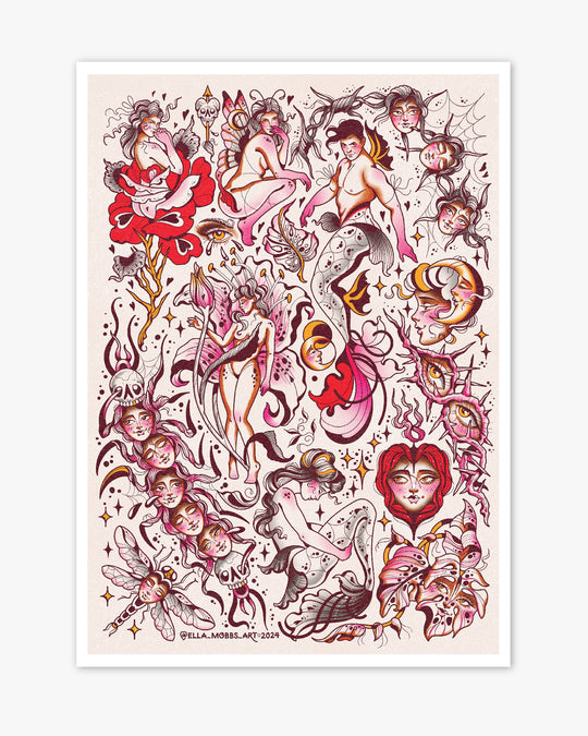 Creatures Print