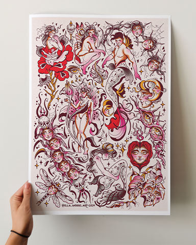 Creatures Print