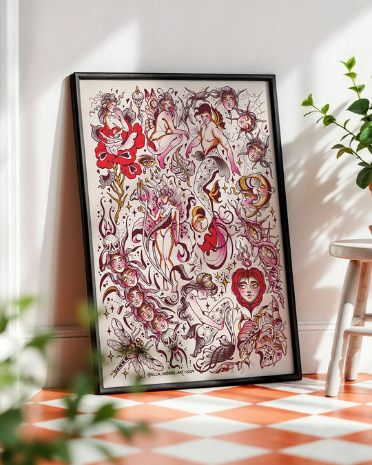 Creatures Print - Ella Mobbs