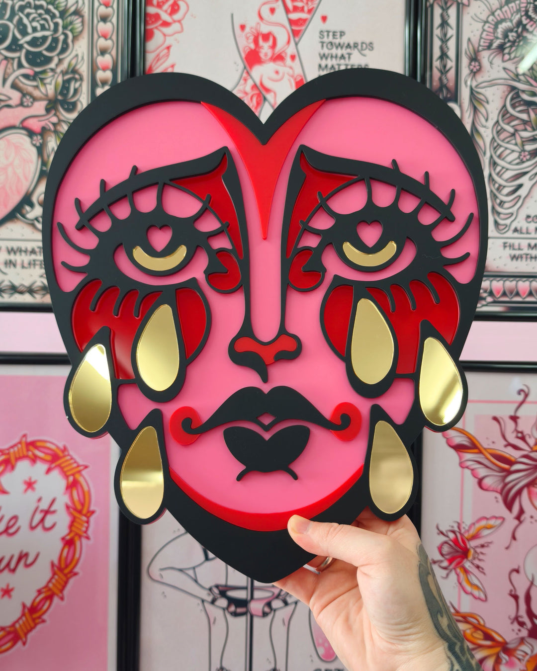 Crying Heart Wall Hanging