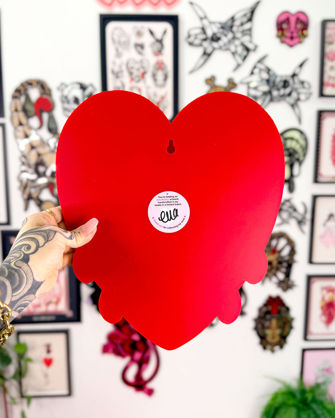 Crying Heart 30cm/11.8" (Silver)
