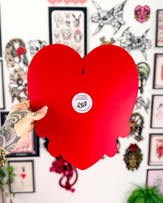 Crying Heart 30cm/11.8" (Silver)