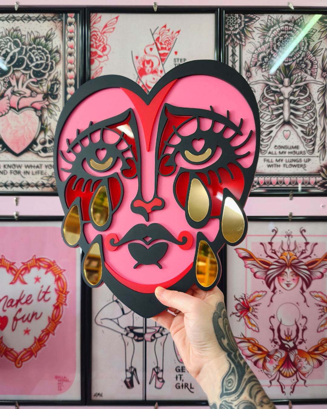 Crying Heart Wall Hanging