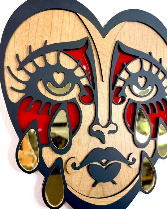 Crying Heart 30cm/11.8" (Gold)
