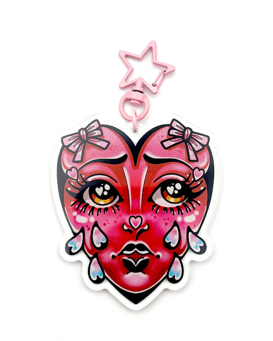 Crying Heart Key Ring