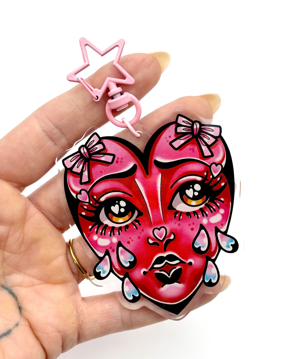 Crying Heart Key Ring