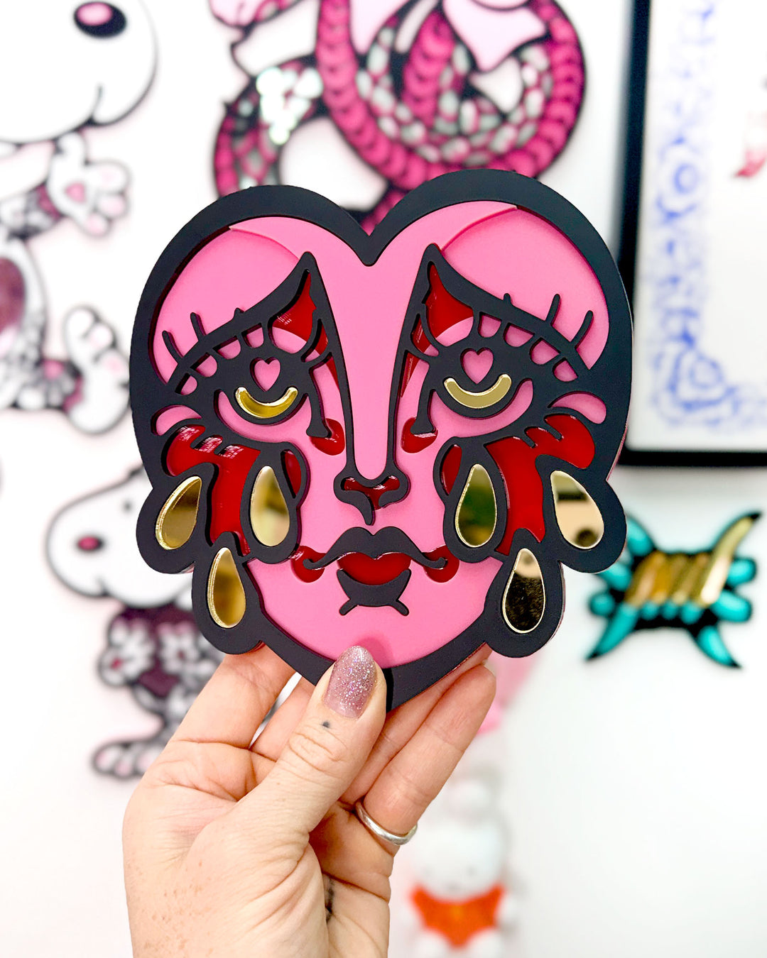 Crying Heart 15cm/5.9"